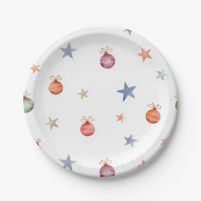 Christmas Decorations  Paper Plates (Front)