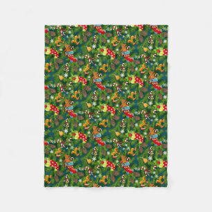 Christmas Decorations Pattern Fleece Blanket