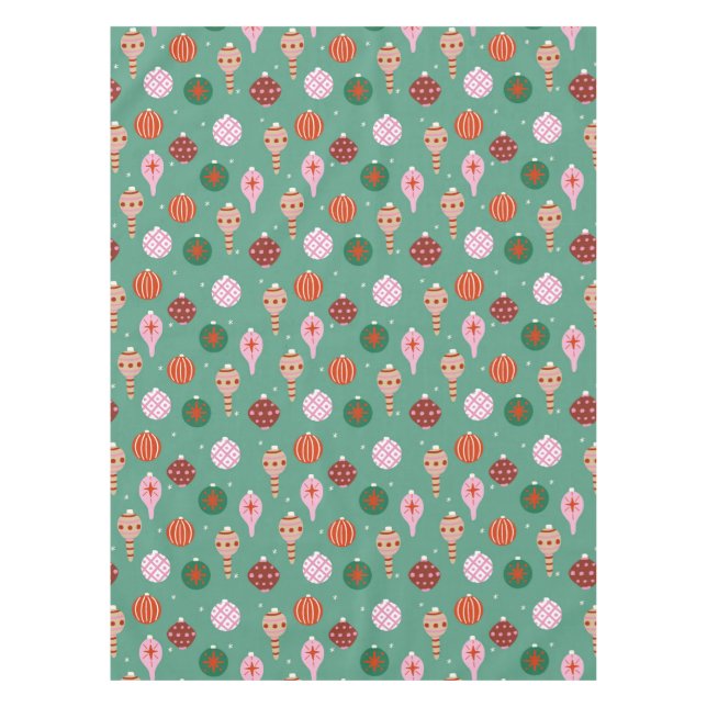 Christmas decorations pattern - green tablecloth (Front)