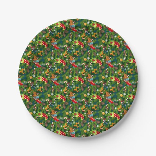 Christmas Decorations Pattern Paper Plates