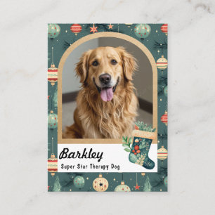 Christmas Decorations Therapy Animal Trading Card