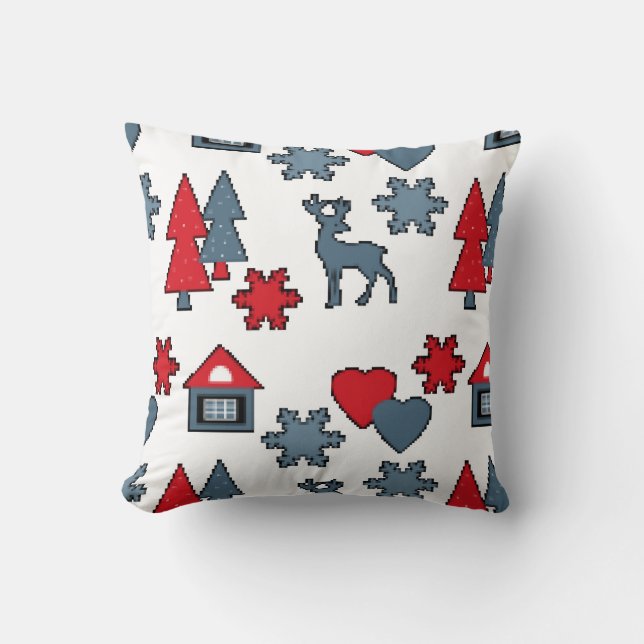 Christmas decorations throw pillow (Front)