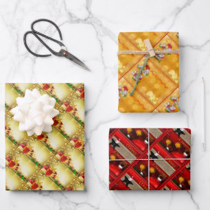 Christmas Decorations Wrapping Paper Sheets