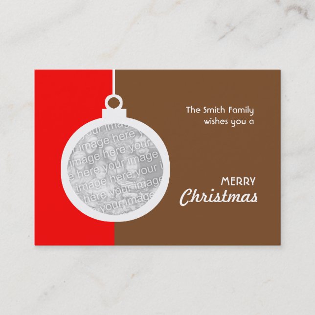 Christmas Decorative Ball Business Card (Front)