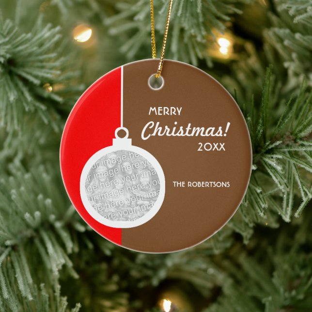 Christmas Decorative Ball Ceramic Ornament (Tree)