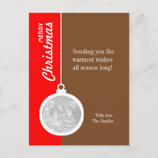 Christmas Decorative Ball Holiday Postcard