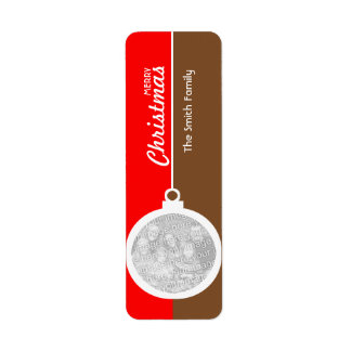 Christmas Decorative Ball Label