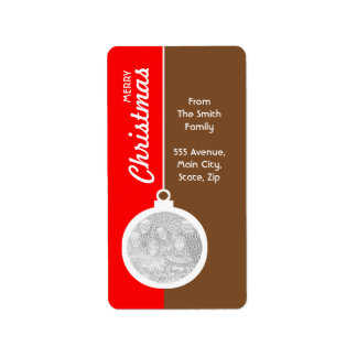 Christmas Decorative Ball Label