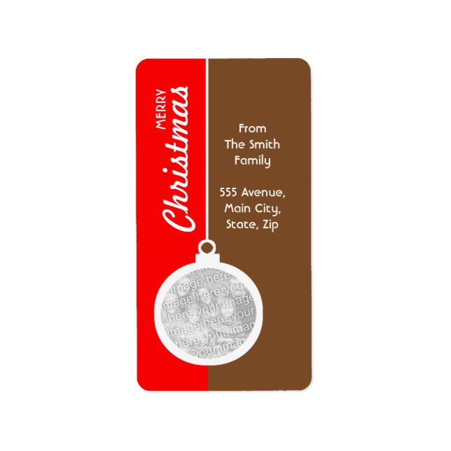 Christmas Decorative Ball Label (Front)