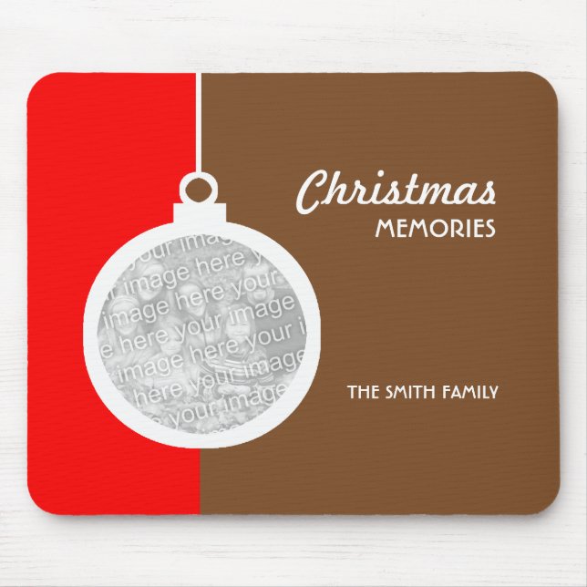 Christmas Decorative Ball Mouse Pad (Front)