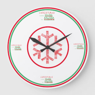 Christmas Decorative Clocks Large
