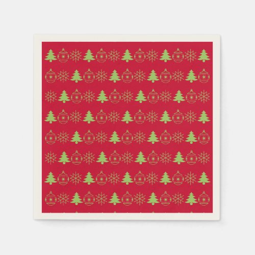 Christmas Decorative Holiday Print Standard Cockta Paper Napkins