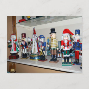 Christmas Decorative Nutcrackers Holiday Postcard