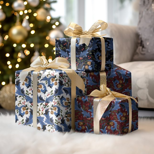 Christmas Decorative Ornate Holiday Wrapping Paper Sheets (Creator Uploaded)