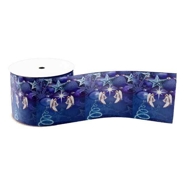 Christmas Decorative Ribbon, Christmas Angel Grosgrain Ribbon (Spool)