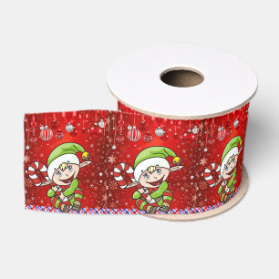 Christmas Decorative Ribbon, Elf Grosgrain Ribbon