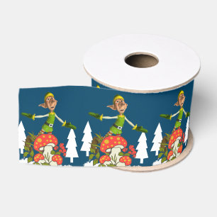 Christmas Decorative Ribbon, Elf Grosgrain Ribbon