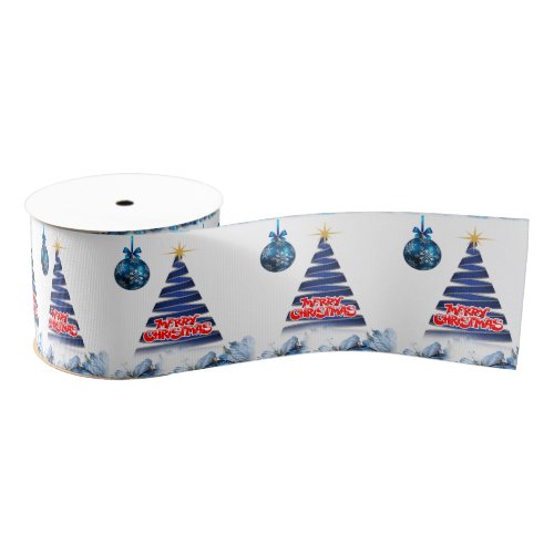 Christmas Decorative Ribbon Merry Christmas Grosgrain Ribbon