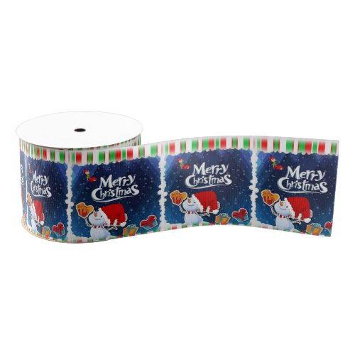 Christmas Decorative Ribbon Merry Christmas Grosgrain Ribbon