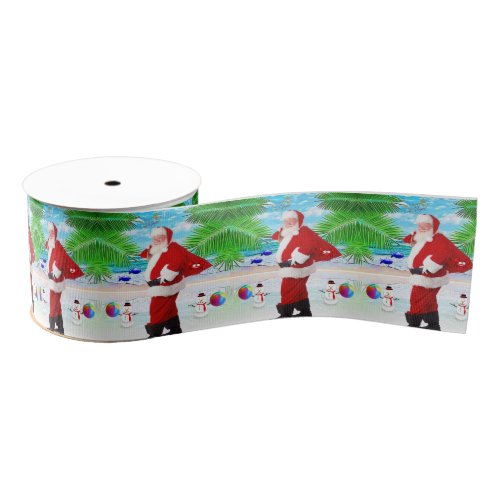 Christmas Decorative Ribbon Santa Grosgrain Ribbon