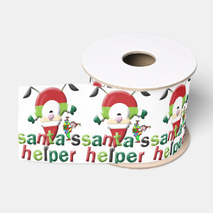 Christmas Decorative Ribbon, Santa Grosgrain Ribbon