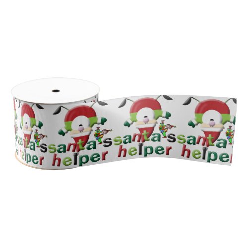 Christmas Decorative Ribbon Santa Grosgrain Ribbon