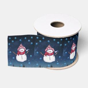 Christmas Decorative Ribbon, Santa Grosgrain Ribbon