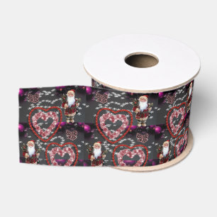 Christmas Decorative Ribbon, Santa Grosgrain Ribbon