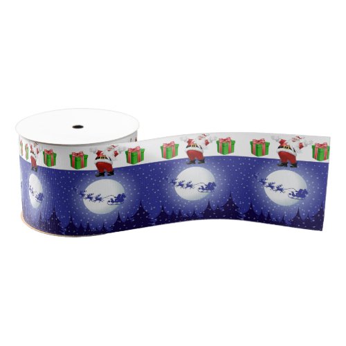 Christmas Decorative Ribbon Santa Grosgrain Ribbon