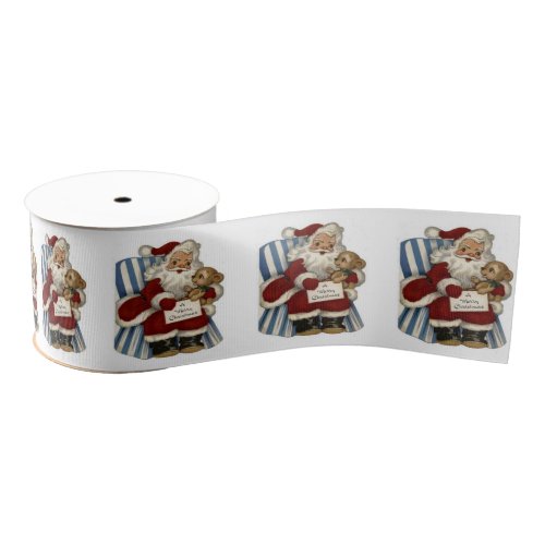 Christmas Decorative Ribbon Santa Grosgrain Ribbon