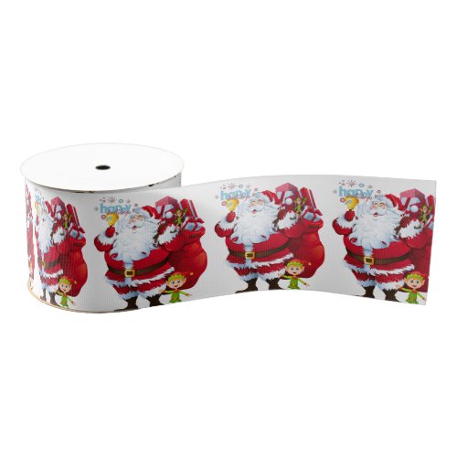 Christmas Decorative Ribbon Santa Grosgrain Ribbon