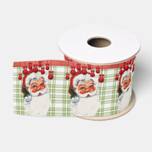 Christmas Decorative Ribbon, Santa Grosgrain Ribbon
