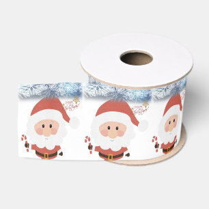 Christmas Decorative Ribbon, Santa Grosgrain Ribbon