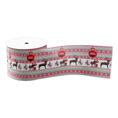 Christmas Decorative Ribbon Santa Grosgrain Ribbon