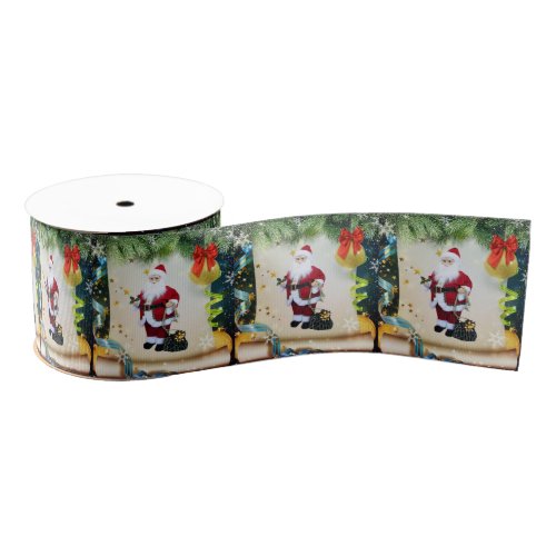 Christmas Decorative Ribbon Santa Grosgrain Ribbon