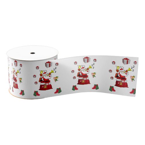 Christmas Decorative Ribbon Santa Grosgrain Ribbon