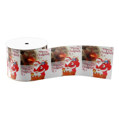 Christmas Decorative Ribbon Santa Grosgrain Ribbon