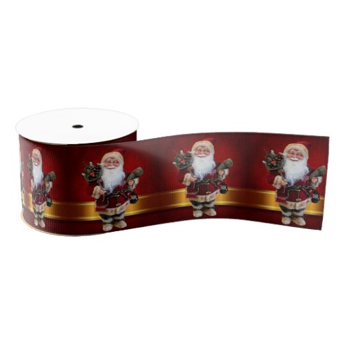 Christmas Decorative Ribbon Santa Grosgrain Ribbon