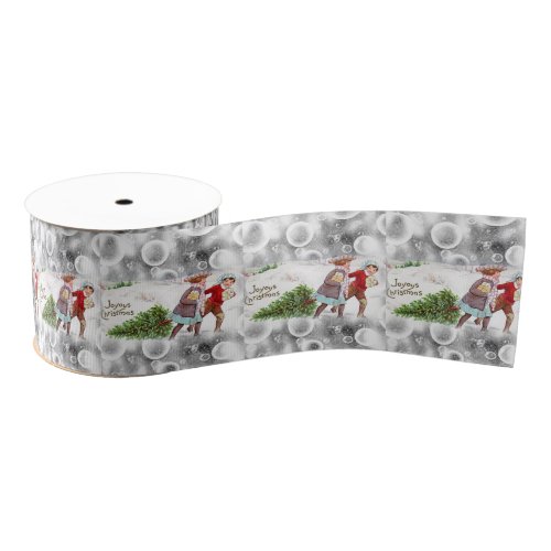 Christmas Decorative Ribbon Vintage Grosgrain Ribbon