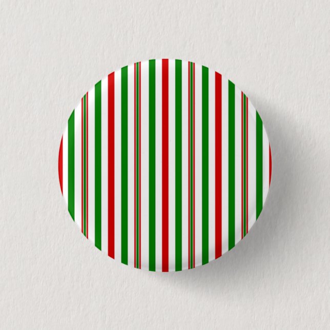 Christmas Decorative Stripes Button (Front)