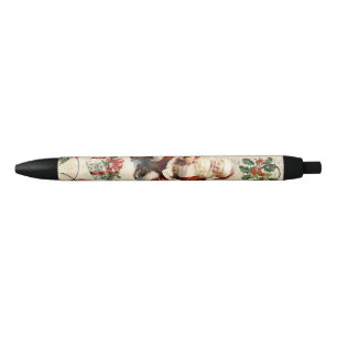 Christmas Decoupage Santa Claus Pen
