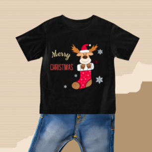 Christmas deer baby T-Shirt