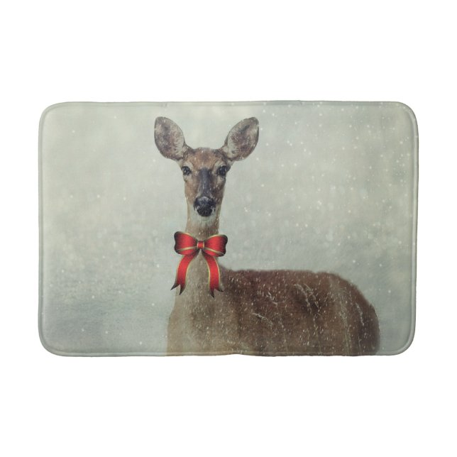 Christmas Deer Bathroom Mat (Front)