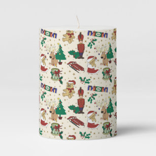 Christmas deer,bear,cat and Nutcracker Pillar Candle