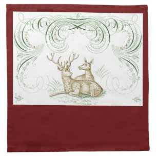 Christmas Deer Cloth Napkin