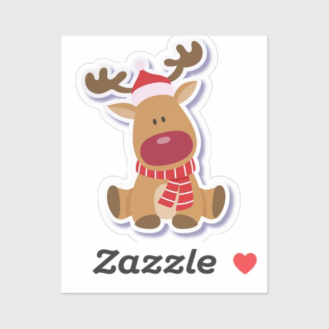 Christmas Deer Delight Sticker (Sheet)