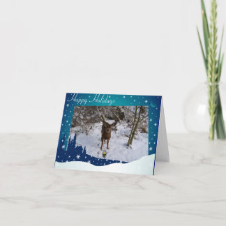Christmas Deer Holiday Card