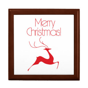 Christmas deer jewelry box