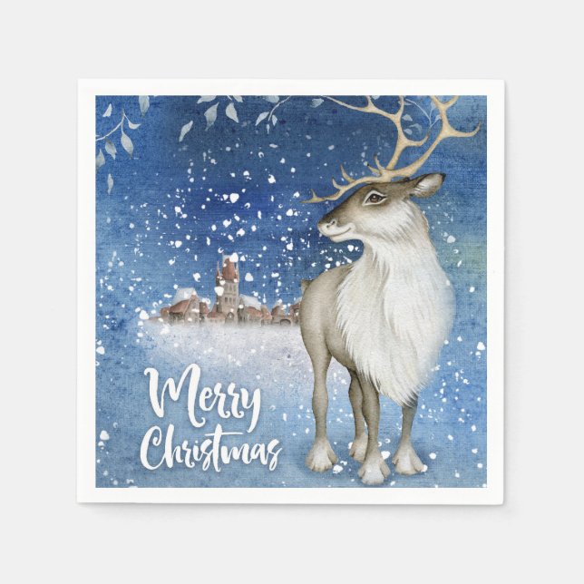 Christmas deer napkins (Front)