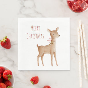 Christmas Deer Napkins